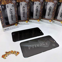 JUNBO Verre trempé anti-espion 28 degrés 0,4 mm en aluminium haute qualité avec filet anti-poussière et revêtement Oleo pour iPhone Duo 18 17 16 Pro Max