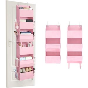 Over The Door Organizer 6 <b>Shelf</b> Detachable Storage With 8 Pockets Waterproof Anti Tilt For Behind Door Use - Product Image 1