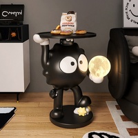 Meuble TV de salon créatif, étagère latérale décorative en forme de boule de charbon, rangement moderne et simple, cadeau de pendaison de crémaillère BJ2286