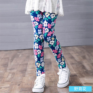 Pantalones de Niña Multicolores 2021, Leggings Dulces para Niña, Pantalones Ajustados con Estampado Floral de Verano, Leggings para Niños, Ropa Infantil - Product Image 4