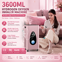 Générateur d'hydrogène inhalable 3600 ml SPE PEM, appareil d'inhalation de gaz H2 pur à 99,99 % pour la thérapie bien-être