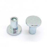 Rivets semi-tubulaires en acier inoxydable à tête ronde, demi-creux, fixation OEM personnalisée pour l'assemblage d'électronique et d'appareils électroménagers