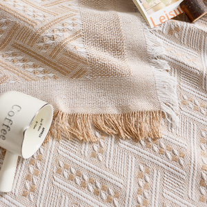 1MOQ Nappe tricotée de style moderne Tapis de table en polyester et coton Housse de table anti-poussière pour usage domestique - Product Image 2