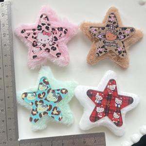 Nuevos Dijes de Estrella de Cinco Puntas con Estampado de Leopardo, Accesorios para Gatitos de Doble Capa, Decoraciones para Fundas de Teléfono Móvil - Product Image 3