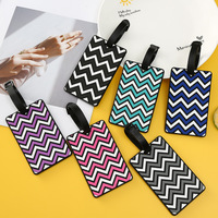Étiquette de bagage personnalisée en caoutchouc souple par sublimation, certifiée RoHS, pour cadeau d'affaires – Vente en gros