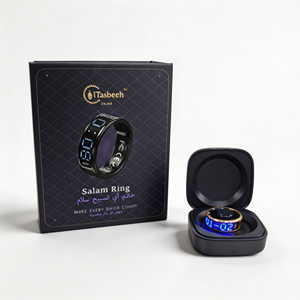 Bague connectée islamique : Compteur numérique de tasbih, suivi de santé, rappel de prière, <span class=keywords><strong>Qibla</strong></span> - Product Image 1