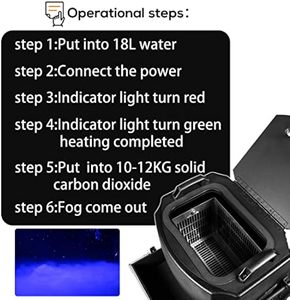 Mới nhất thiết kế 3500W khô Băng thấp nằm sương mù Máy sân khấu đám cưới bên khiêu vũ di động khô máy nước đá các nhà sản xuất nặng sương mù - Product Image 3