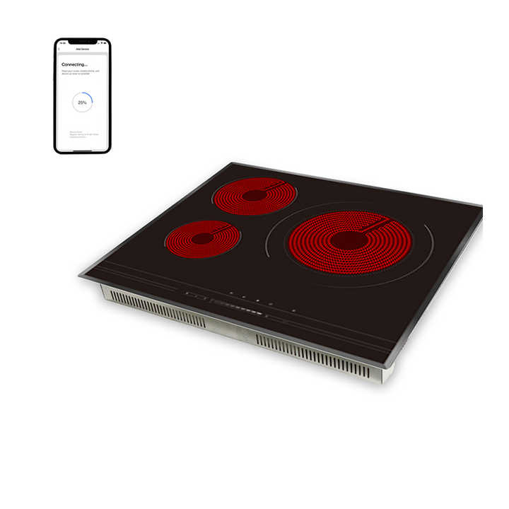 2024 New Trends Wifi control Electric Kitchen use Builtin 3 Burners