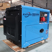 Générateur diesel 1/3 phases 5KW 6KW 8KW 10KW 12 KVA 15KVA 20KVA Type silencieux générateurs diesel pour générateur diesel de veille à la maison