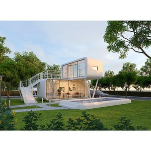 Casa Contenedor de Acero Contemporánea Personalizable, Oficina Prefabricada Portátil, Arquitectura de Panel Sándwich Móvil - Product Image 4