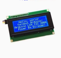 Lcd 2004 lcd 20x4 écran bleu IIC/I2C Interface affichage 20x4 pièces électroniques offre spéciale