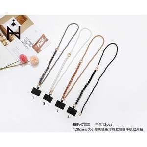 Catena per il corpo alla moda con perle finte, in lega placcata, extra lunga, gioiello unisex per uso quotidiano, stile adulto - Product Image 3