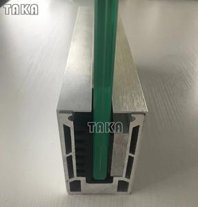 यू चैनल ग्लास बाड़ आउटडोर/इनडोर कटघरा बालकनी सस्ते एल्यूमीनियम बाड़ पैनलों गिलास रेलिंग - Product Image 2