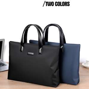 Solid Polyester Large Capacity <strong>Briefcase</strong> for Men Durable Spacious Compartment Lightweight Fast Delivery - Product Image 3