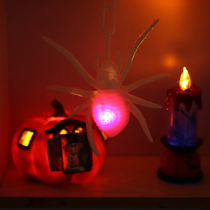 Moxin MX-J1037 Halloween Party Plastic <strong>Spider</strong> LED Glowing Toy Black and White 26*17*4cm - Product Image 3