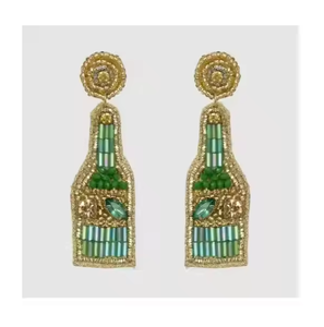 Pendientes de cuentas de semillas de ganchillo para mujer, joyería artificial multicolor con perla, pendiente Vintage de calidad Premium - Product Image 5