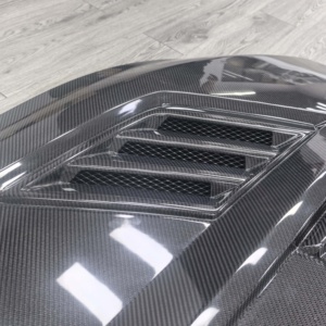 Capó de Fibra de Carbono de Alta Calidad para Ford Mustang 2024 al Estilo Shelby, Cubierta de <span class=keywords><strong>Motor</strong></span> con Orificio Abierto de Fibra de Carbono - Product Image 4