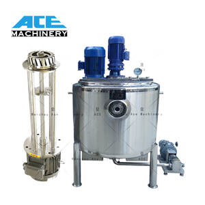 Tanque de Mezcla de Fondo Redondo de 1000L, Tanque Homogeneizador de Doble Pared con Calentamiento y Recirculación, Máquina para Hacer Champú - Product Image 5