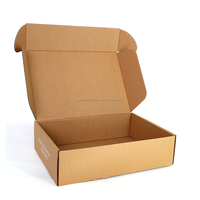 Carton ondulé imprimé avec logo personnalisé découpé à l'emporte-pièce pliable enveloppe kraft boîte d'abonnement emballage en papier pour produits envois postaux