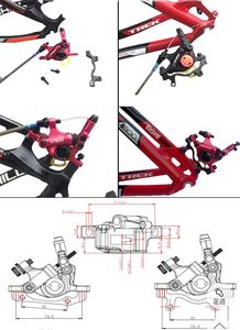 ZOOM <span class=keywords><strong>BH</strong></span>-100-Pinzas de freno hidráulico para <span class=keywords><strong>bicicleta</strong></span>, de aluminio, pinza de freno de disco para <span class=keywords><strong>bicicleta</strong></span> duradera - Product Image 2