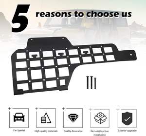 Ford Bronco <span class=keywords><strong>2</strong></span>/4-2021 Off-Road aksesuarları için LUMA 4x4 2024-Door popüler yolcu yan çelik depolama MOLLE paneli raf - Product Image 6