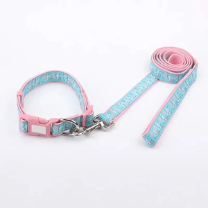 Petit quantité minimale de commande collier de chat tissé en nylon de style imprimé de luxe laisse meilleure qualité avec logo personnalisé décoration de plumes caractéristique de rupture - Product Image 3