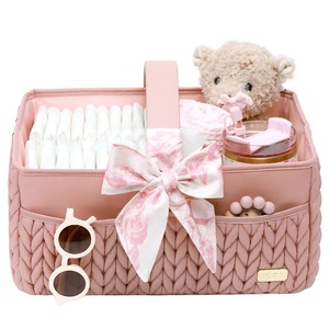 Cesta de Viaje <span class=keywords><strong>para</strong></span> Bebés Recién Nacidos, Niños y Niñas, <span class=keywords><strong>para</strong></span> Pañales, Toallitas Húmedas, Bolsa de Almacenamiento, Regalos <span class=keywords><strong>para</strong></span> Baby Shower - Product Image 3