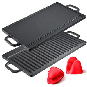 Piastra per Griglia in Ghisa per Esterni, Padella Rettangolare Multiuso per Barbecue - Product Image 4