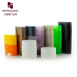 40ML Factory Sell Oval Shaped Sun Protection Stick Bottle For Skincare Filling Deodorant Container