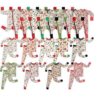 Neu eingetroffen: RTS Kleinkind-Kleidung, Weihnachtsmuster, Baby-Mädchen-Pyjama mit YKK-Reißverschluss und langen Ärmeln, 2-teiliges Set - Product Image 1
