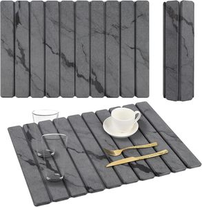 UV Printed Modern <b>Foldable</b> Diatomite <b>Bath</b> Mat Eco-Friendly Quick Dry Kitchen & <b>Bath</b> Rug - Product Image 1