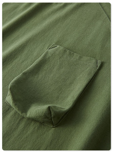 Camiseta Lisa para Hombre, 310 g/m², Camiseta Gruesa con Bolsillo, Estilo Vintage Lavado, al por Mayor, Personalizada, 100% Algodón, Verano, Lisa - Product Image 6