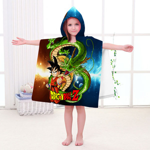 Toalla con capucha para niños con estampado personalizado de dibujos animados, toalla de playa de verano para niños, poncho con capucha, albornoz para <span class=keywords><strong>bebé</strong></span> <span class=keywords><strong>recién</strong></span> <span class=keywords><strong>nacido</strong></span>, manta - Product Image 3