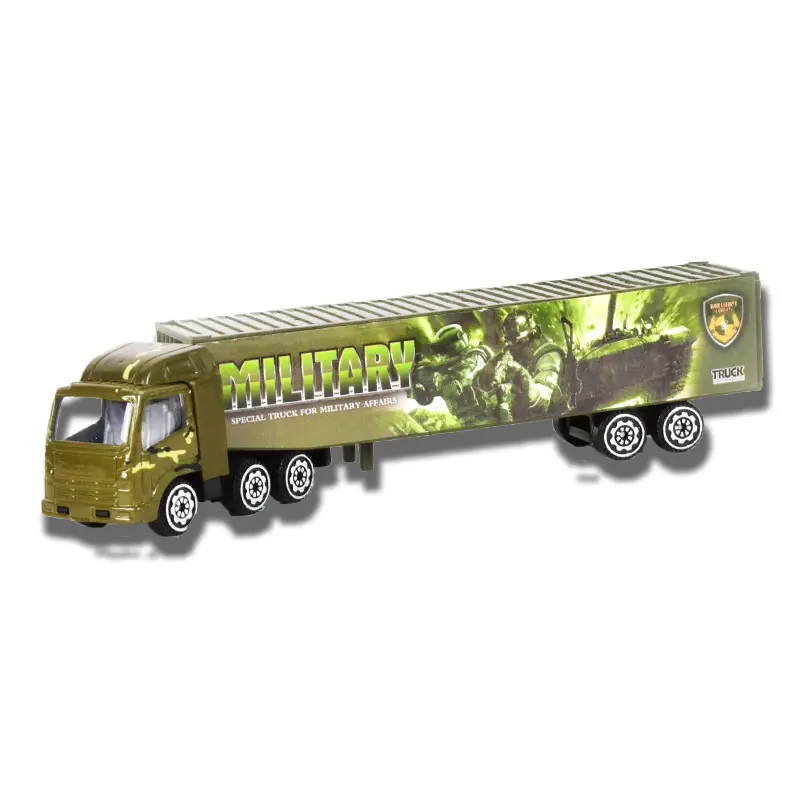 Diecast Model Car Fun children's Toy Car promozione scorrevole in lega Container Truck