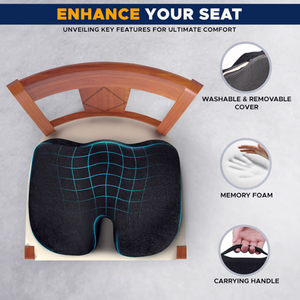 <strong>Best</strong> Selling Ergonomic Gel Cooling Memory Foam <strong>Seat</strong> <strong>Cushion</strong> with Breathable Removable Cover for <strong>Pressure</strong> <strong>Relief</strong> - Product Image 5