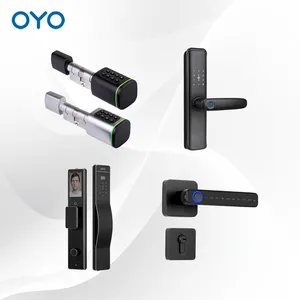 OYO Cerradura de puerta Precio competitivo ttlock WiFi APP tuya impermeable huella dactilar cerradura electrónica cilindro cerradura inteligente huella dactilar