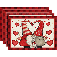 Set de table Saint-Valentin isolant et imperméable pour restaurant, idéal pour les décorations de festival