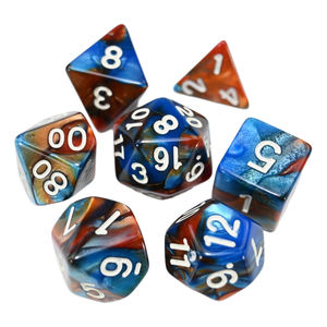 פנינה שחור 7 יח'\סט דלפק polyedral מותאם אישית 4/6/8/10/12/20 אגאר קוביות קוביות קוביות אקריליק פלסטיק - Product Image 3