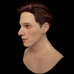 Masque masculin hyper réaliste de haute qualité, personnalisable, jeune homme élégant, déguisement de travesti, masques en silicone pour Halloween - Product Image 2