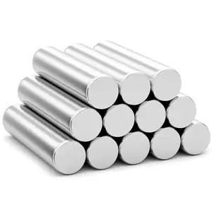 Magnetic Cylinder Neodymium Permanent Rare Earth Circular Magnets Rod for Research Industrial