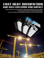 Projecteurs LED pour stades sportifs IP65 1000 Watts, éclairage LED extérieur haute puissance, éclairage industriel intérieur 1500W, éclairage modulaire pour projets