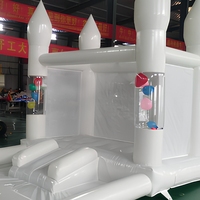 Château gonflable en PVC couleur personnalisée, mini-glissades, jeux de plein air, piscines à balles, ballons flottants, bulle commerciale
