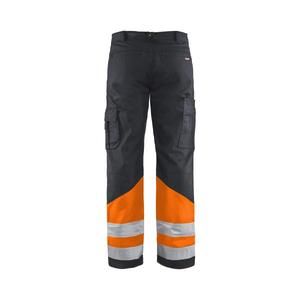 BLAKLADER - 156418119653D128 <b>Hi</b>-<b>Vis</b> trousers Mid grey/<b>Orange</b> - EAN 7330509746783 <b>HI</b>-<b>VIS</b> WORKWEAR - Product Image 2