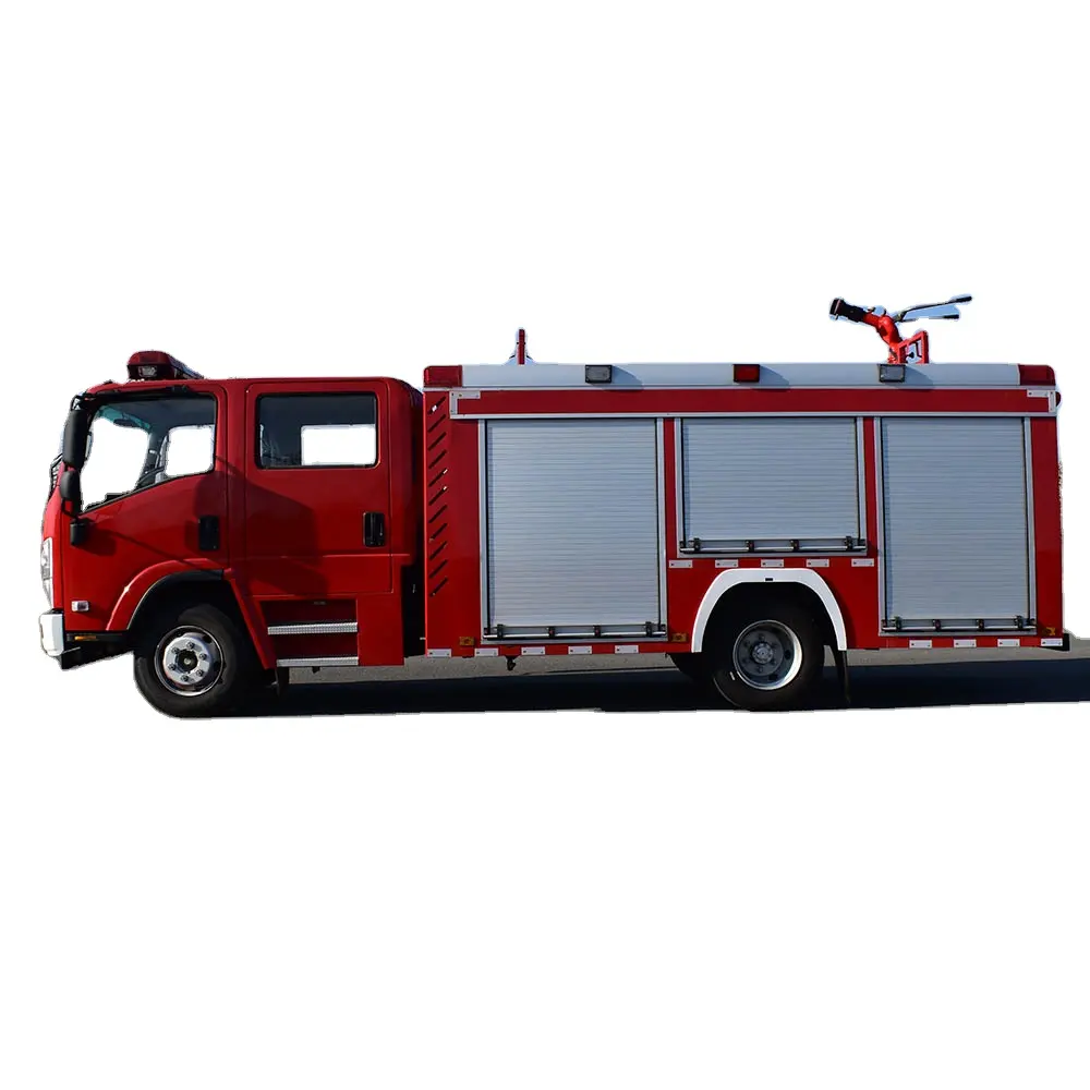 5 Tons Fire Extinguisher Red Euro 3 4 5 6,euro 3 Municipal Fire Truck Sprinkler Truck Manual 3000l Jmc Fire Truck Pumper Tanker