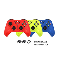Desain ergonomis Anti-drift Hall Effect Stick getaran 2.4g gamepad pengontrol nirkabel pc