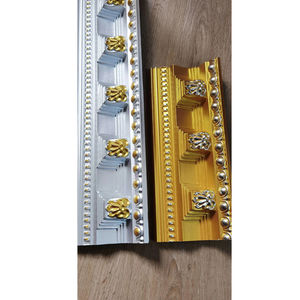 यूरोपीय सजावट फ्रेंच छत रोशन के साथ polyurethane मुकुट मोल्डिंग रंग चित्रित - Product Image 1