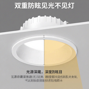 ไฟดาวน์ไลท์ LED แบบฝัง 3W รุ่นใหม่ วัสดุอะลูมิเนียม แสงสีขาวกลางวัน 5000K มุมลำแสง 120 องศา IP65 ปรับได้ ใช้ภายในอาคาร CRI90 สูง - Product Image 1