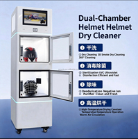 Distributeur automatique de nettoyage de casques à brouillard sec UV-C et ozone, double chambre, en acier inoxydable, certifié CE
