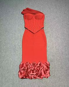 OEM fábrica personalizada vendaje elegante vaina club <span class=keywords><strong>ropa</strong></span> elegante <span class=keywords><strong>mujer</strong></span> vestido buena calidad fiesta moda sexy - Product Image 4