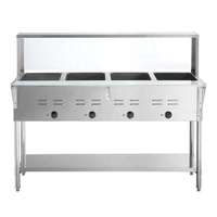 Lyroe Réchauffeur de soupe rapide en acier inoxydable de haute qualité Chauffage électrique commercial Puits ouvert Table